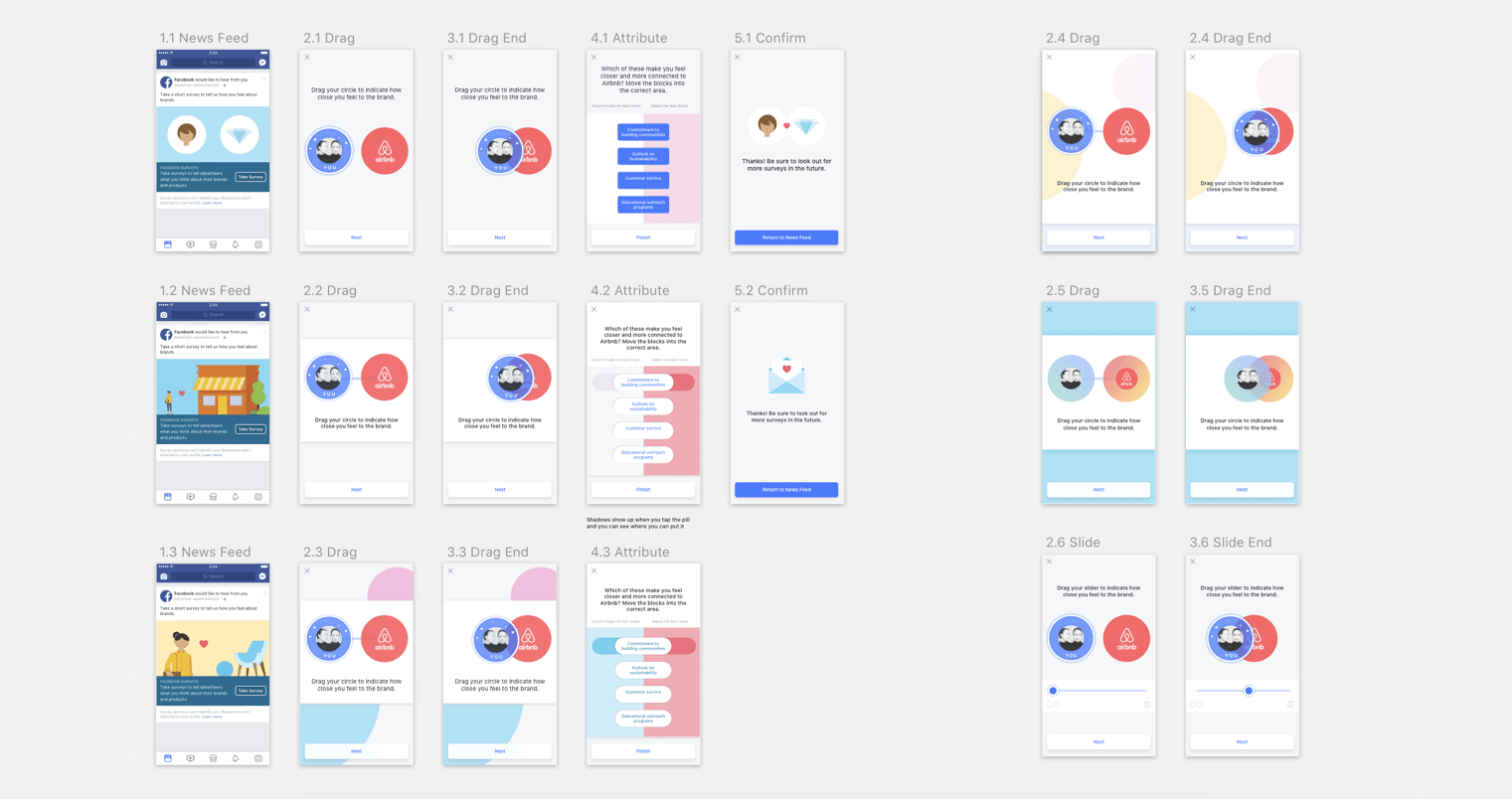 Visual exploration of the polling UI